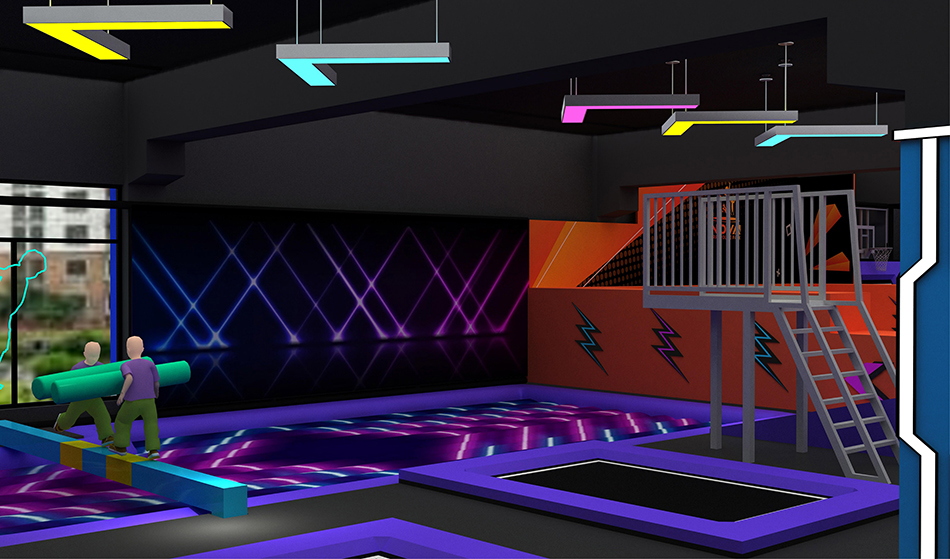 BJ-JA037 - Large Commercial Trampoline Park - Trampoline Park | Bluejayset Playground Heaven