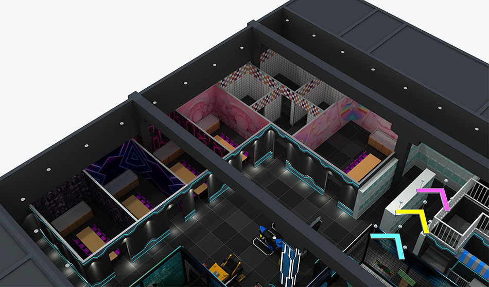 BJ-JA037 - Large Commercial Trampoline Park - Trampoline Park | Bluejayset Playground Heaven