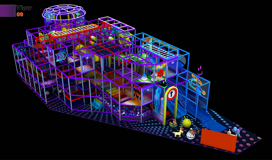 BJ-JA037 - Large Commercial Trampoline Park - Trampoline Park | Bluejayset Playground Heaven