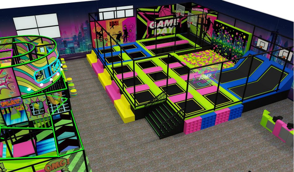 BJ-B1690 - Large indoor play area - Indoor Playgrounds | Bluejayset Playground Heaven