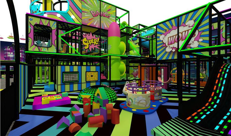 BJ-B1690 - Large indoor play area - Indoor Playgrounds | Bluejayset Playground Heaven