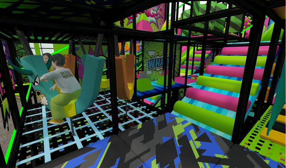 BJ-B1690 - Large indoor play area - Indoor Playgrounds | Bluejayset Playground Heaven