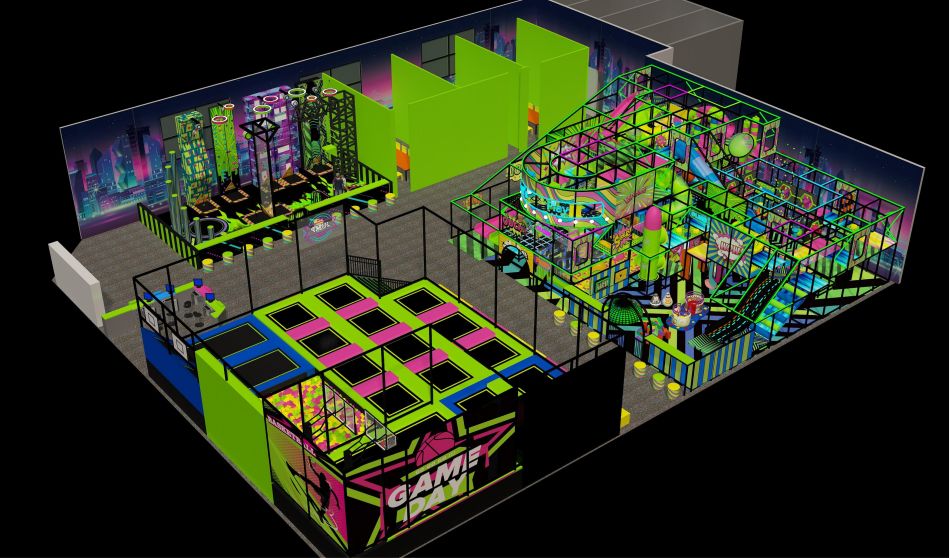BJ-B1690 - Large indoor play area - Indoor Playgrounds | Bluejayset Playground Heaven