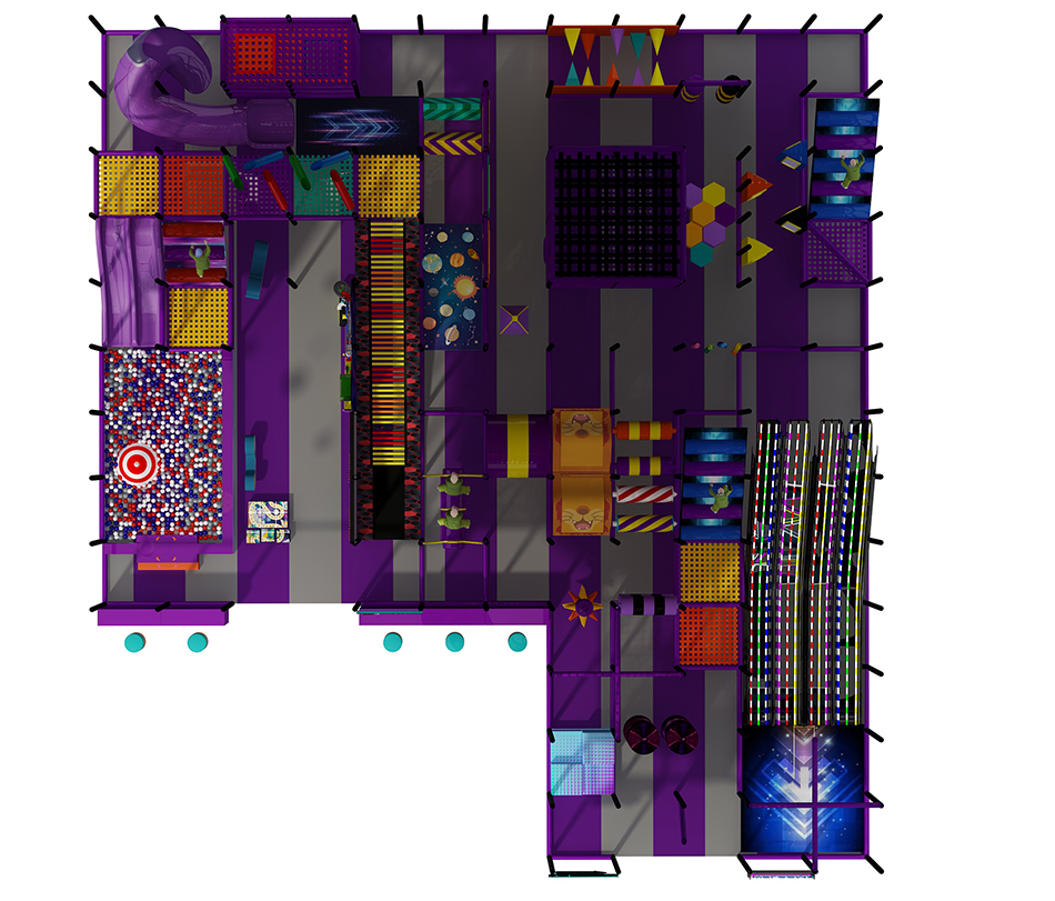 BJ-B1679 - Large play structure - Indoor Playgrounds | Bluejayset Playground Heaven