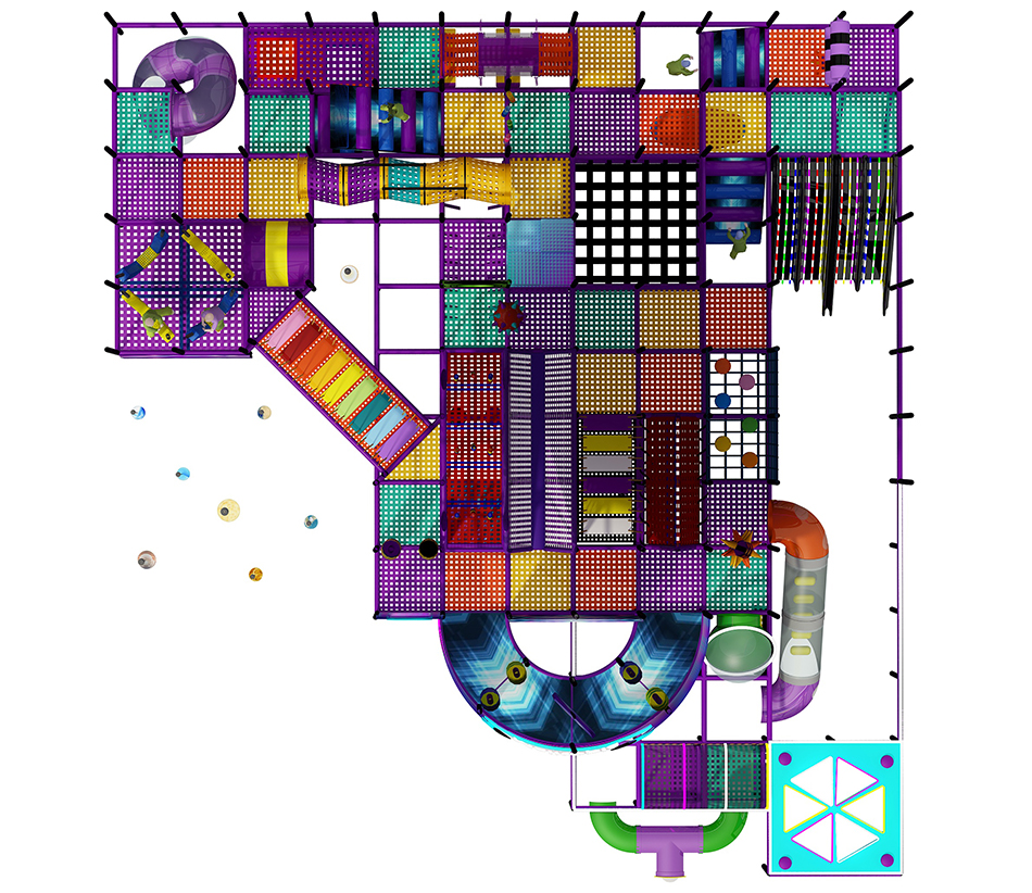BJ-B1679 - Large play structure - Indoor Playgrounds | Bluejayset Playground Heaven
