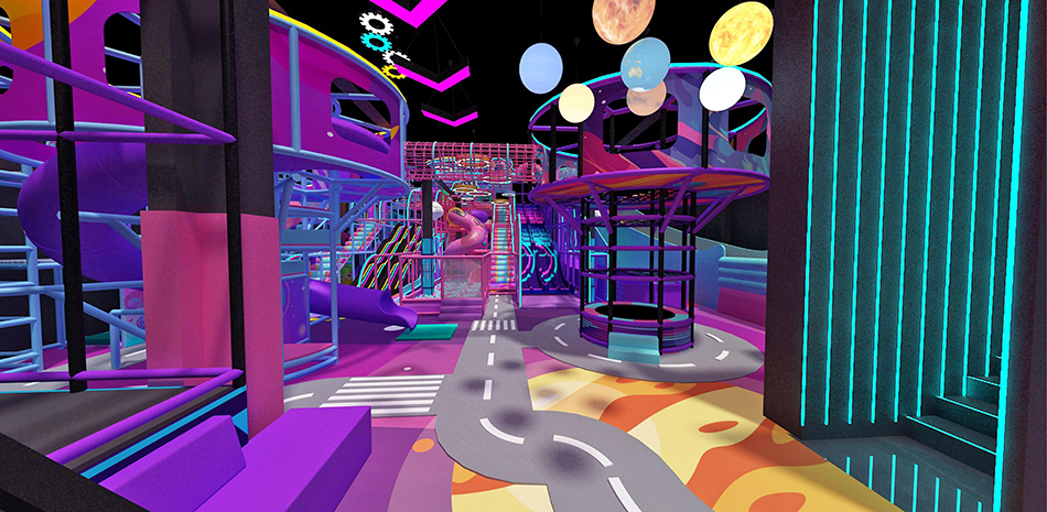 BJ-JB001 - Large trampoline park - Trampoline Park | Bluejayset Playground Heaven