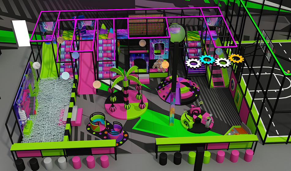 BJ-JB004 - large trampoline park - Trampoline Park | Bluejayset Playground Heaven