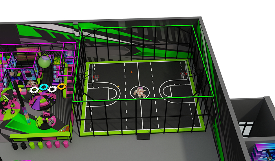 BJ-JB004 - large trampoline park - Trampoline Park | Bluejayset Playground Heaven