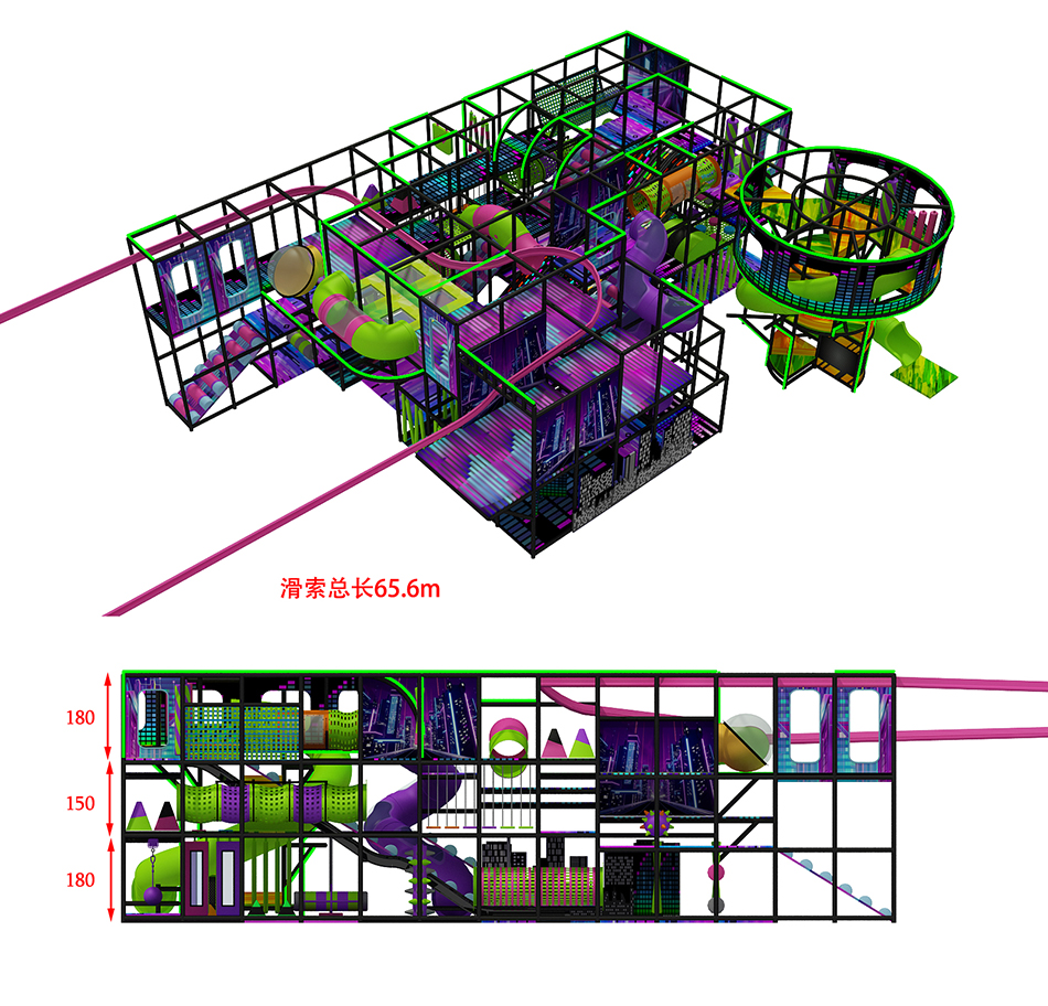 BJ-JB004 - large trampoline park - Trampoline Park | Bluejayset Playground Heaven