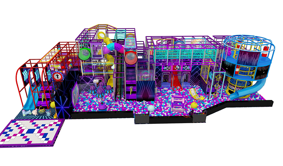 BJ-JD003 - Large trampoline park center - Trampoline Park | Bluejayset Playground Heaven
