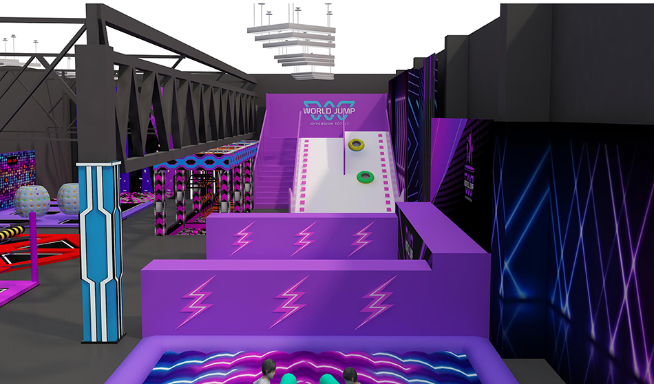 BJ-JD003 - Large trampoline park center - Trampoline Park | Bluejayset Playground Heaven