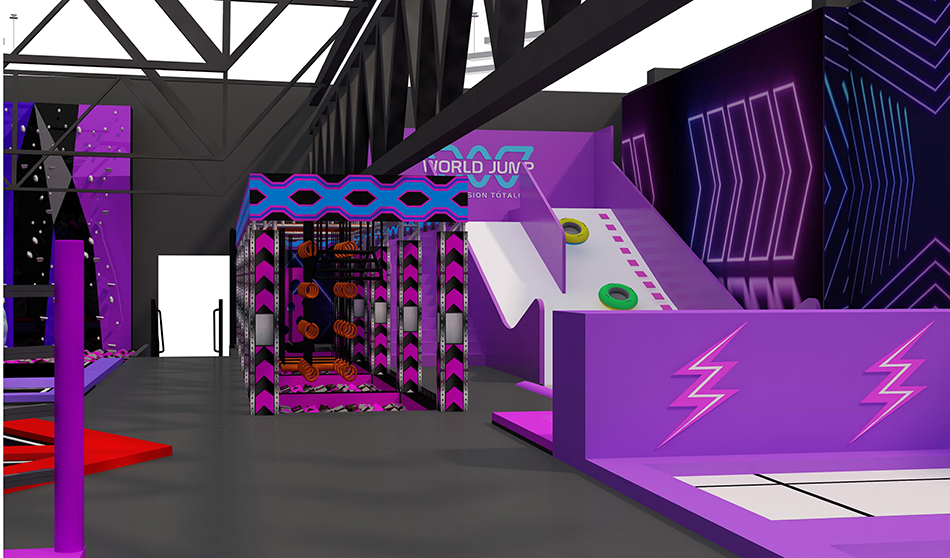 BJ-JD003 - Large trampoline park center - Trampoline Park | Bluejayset Playground Heaven