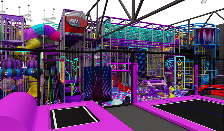 BJ-JD003 - Large trampoline park center - Trampoline Park | Bluejayset Playground Heaven