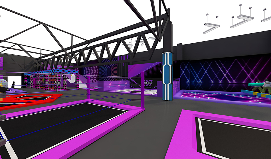 BJ-JD003 - Large trampoline park center - Trampoline Park | Bluejayset Playground Heaven