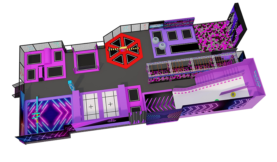 BJ-JD003 - Large trampoline park center - Trampoline Park | Bluejayset Playground Heaven