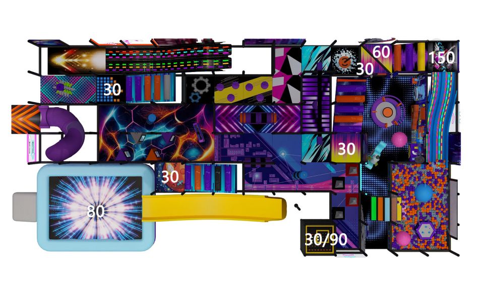 BJ-B1680 - Larger indoor play center - Indoor Playgrounds | Bluejayset Playground Heaven