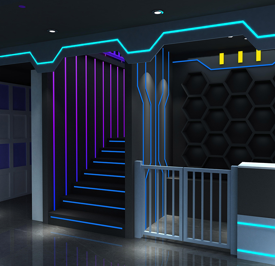 BJ-JD001 - Light up trampoline park - Trampoline Park | Bluejayset Playground Heaven