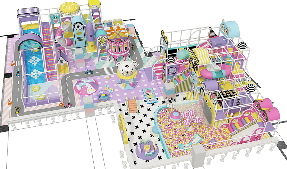 BJ-B1692 - New fashion indoor playground design - Indoor Playgrounds | Bluejayset Playground Heaven