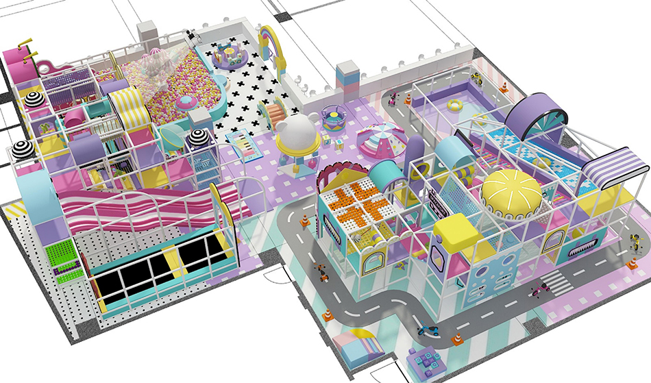 BJ-B1692 - New fashion indoor playground design - Indoor Playgrounds | Bluejayset Playground Heaven