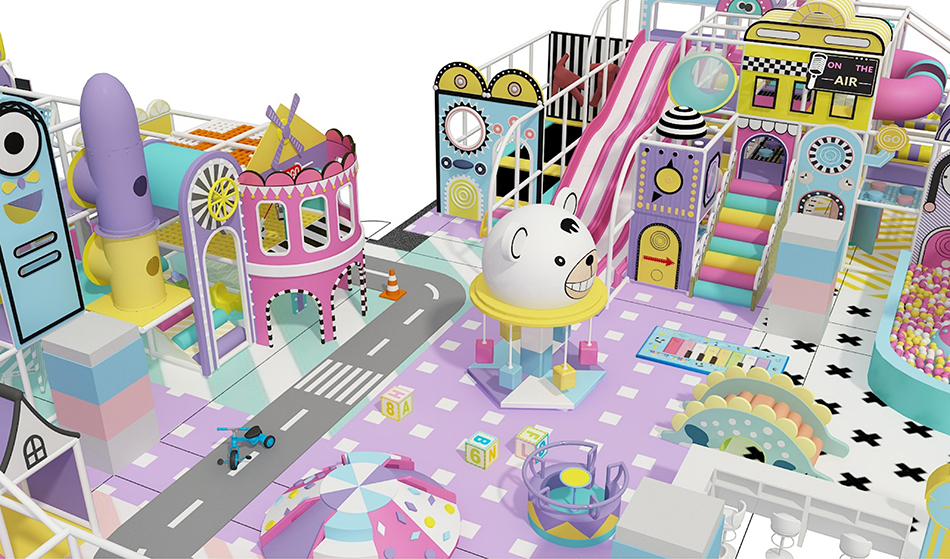 BJ-B1692 - New fashion indoor playground design - Indoor Playgrounds | Bluejayset Playground Heaven