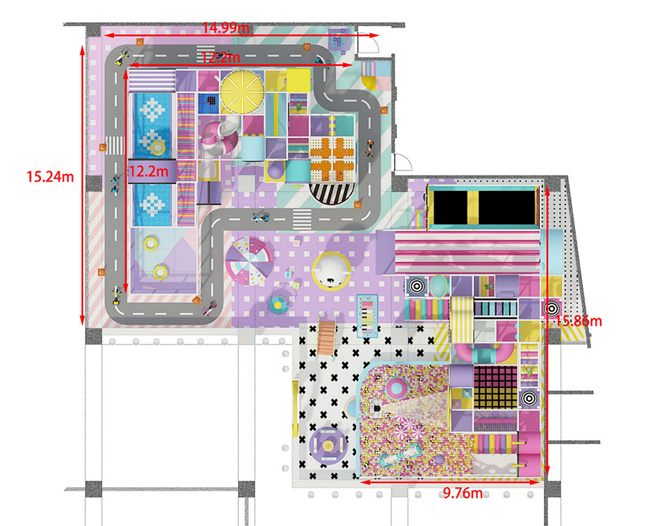 BJ-B1692 - New fashion indoor playground design - Indoor Playgrounds | Bluejayset Playground Heaven