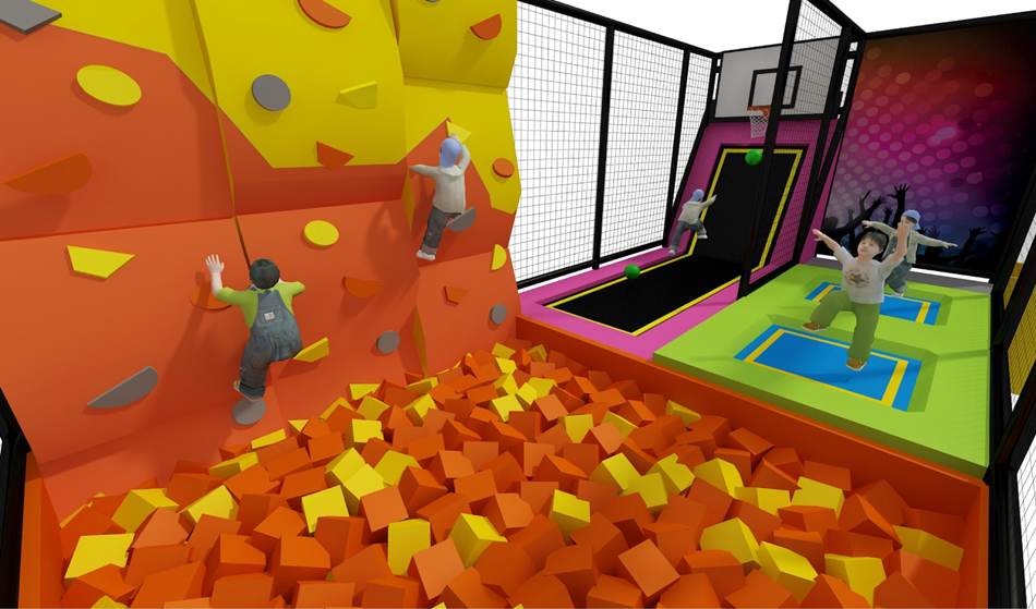 BJ-JC041 - New Kids Trampoline - Trampoline Park | Bluejayset Playground Heaven