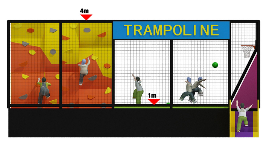 BJ-JC041 - New Kids Trampoline - Trampoline Park | Bluejayset Playground Heaven