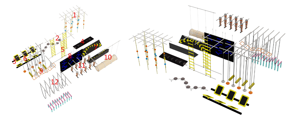Ninja obstacle course ? Ninja Warrior Courses | Bluejayset Playground Heaven