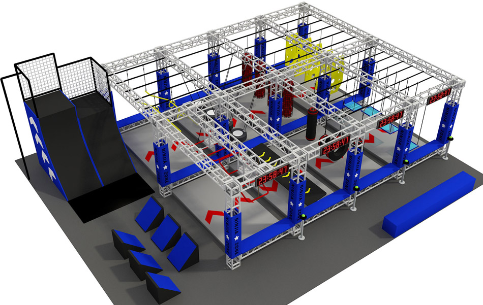 Ninja warrior obstacle course ? Ninja Warrior Courses | Bluejayset Playground Heaven