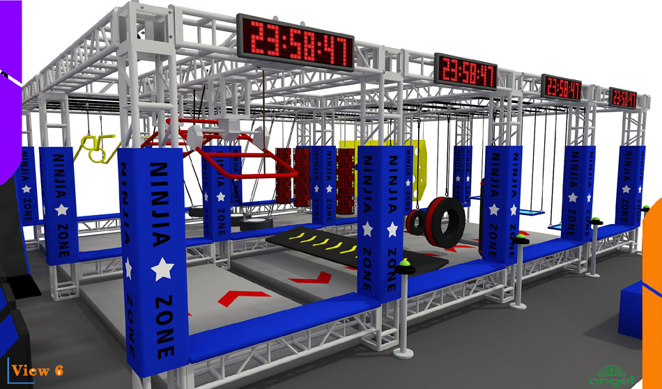 Ninja warrior obstacle course ? Ninja Warrior Courses | Bluejayset Playground Heaven