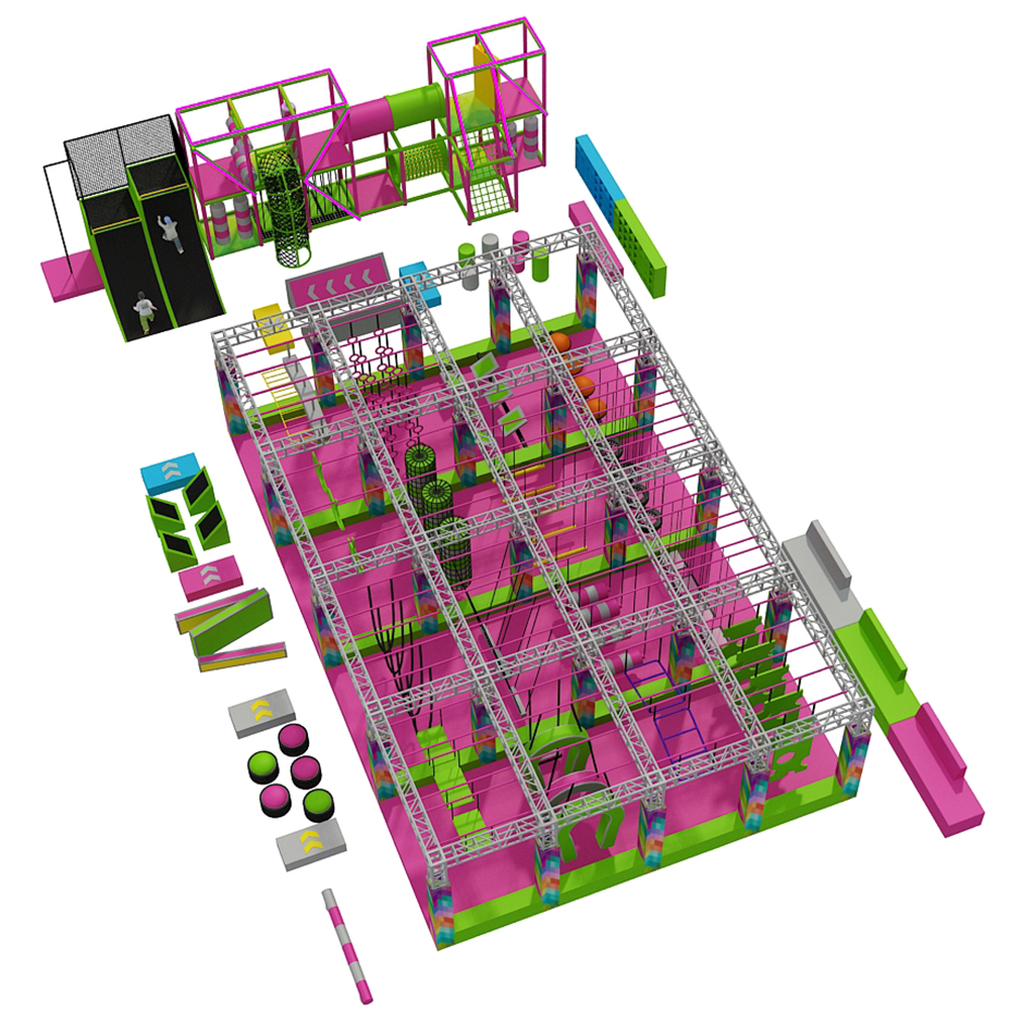 Ninja Warrior park ? Ninja Warrior Courses | Bluejayset Playground Heaven