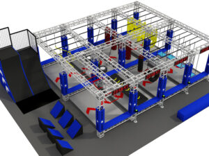 Ninja warrior obstacle course