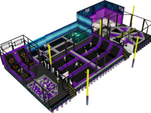Trampoline park center