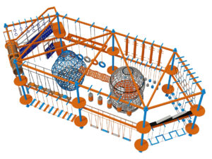 Rope playground equipment