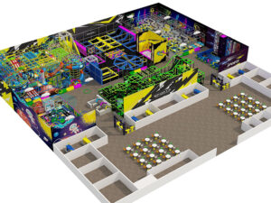 Huge trampoline park