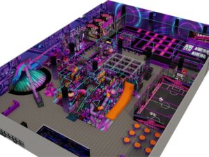 Trampoline park with soft play price