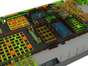 Super larger trampoline park