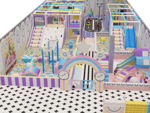 Pastel color kids playground