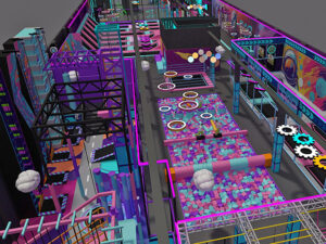 Large trampoline park