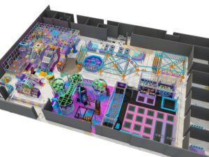 Bright color indoor play center