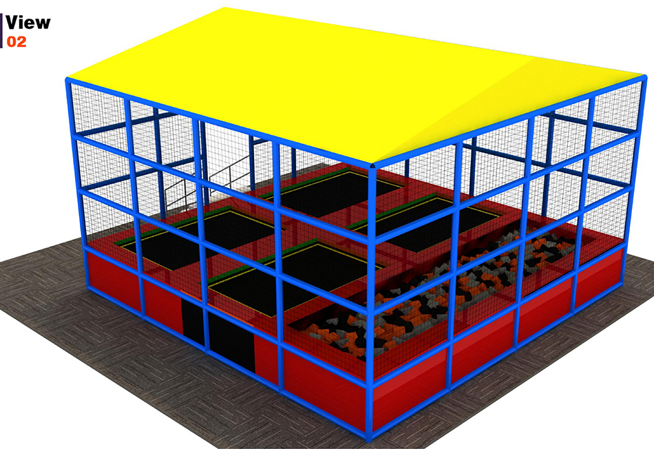Outdoor trampoline park ? Kids Trampoline | Bluejayset Playground Heaven