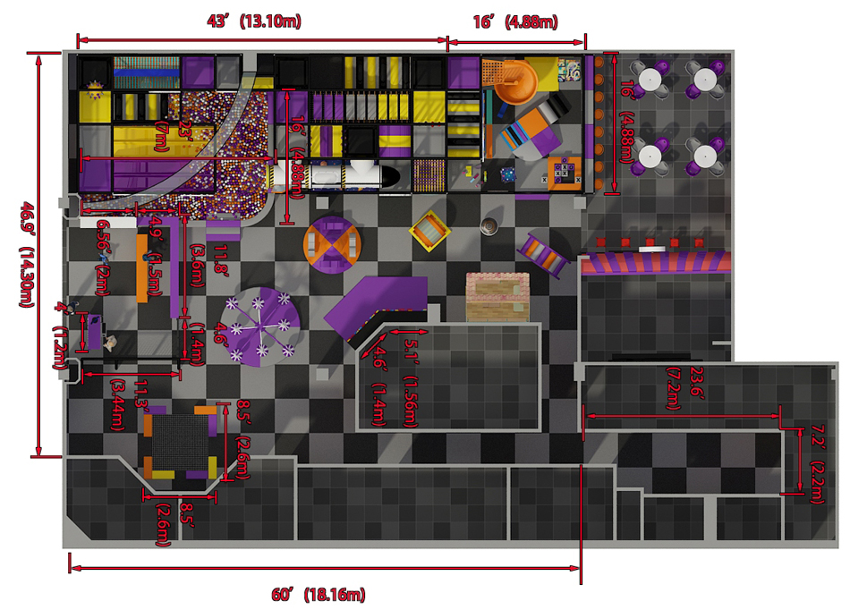 BJ-B1620 - playground indoor - Indoor Playgrounds | Bluejayset Playground Heaven