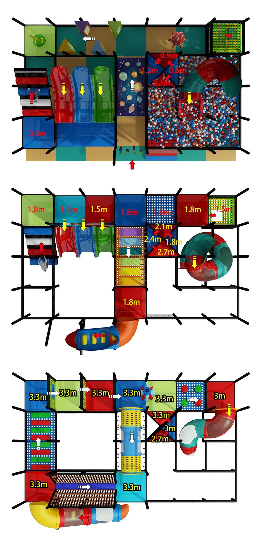 BJ-B1666 - playground sets for sale - Indoor Playgrounds | Bluejayset Playground Heaven