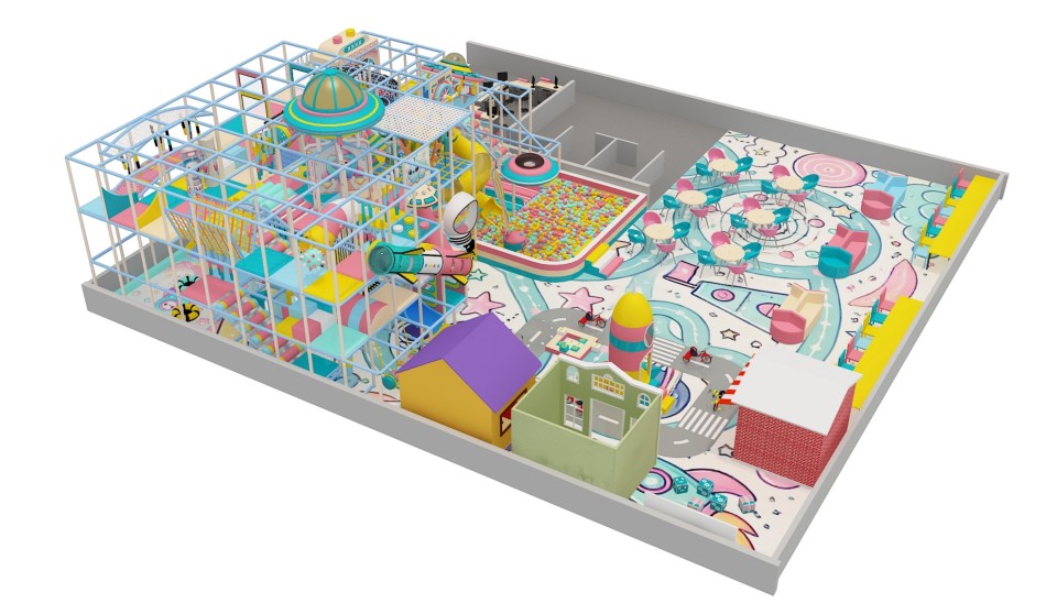 BJ-B1693 - Robort Theme indoor playground - Indoor Playgrounds | Bluejayset Playground Heaven