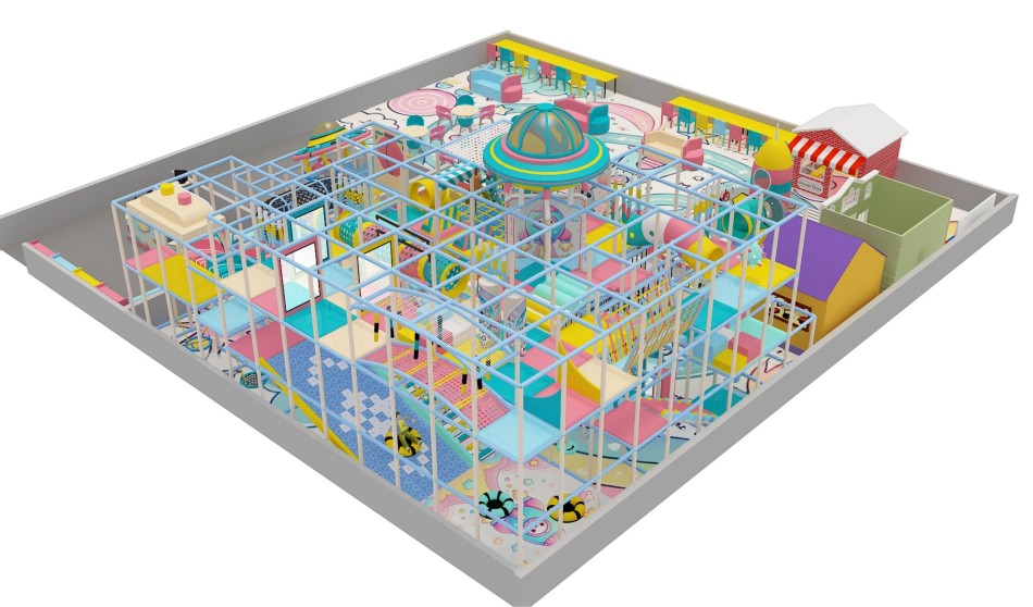 BJ-B1693 - Robort Theme indoor playground - Indoor Playgrounds | Bluejayset Playground Heaven