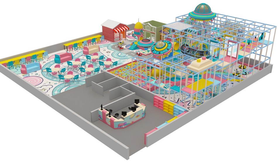 BJ-B1693 - Robort Theme indoor playground - Indoor Playgrounds | Bluejayset Playground Heaven