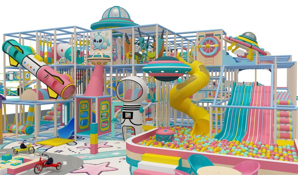 BJ-B1693 - Robort Theme indoor playground - Indoor Playgrounds | Bluejayset Playground Heaven