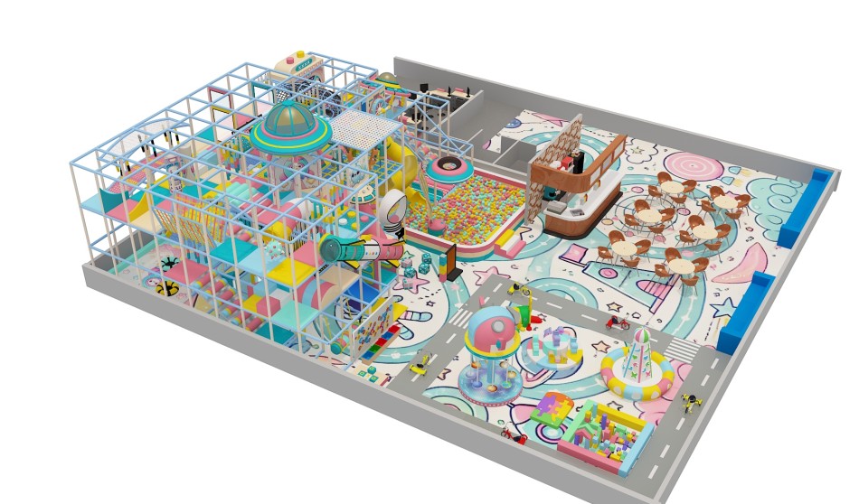 BJ-B1693 - Robort Theme indoor playground - Indoor Playgrounds | Bluejayset Playground Heaven
