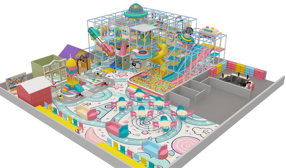 BJ-B1693 - Robort Theme indoor playground - Indoor Playgrounds | Bluejayset Playground Heaven