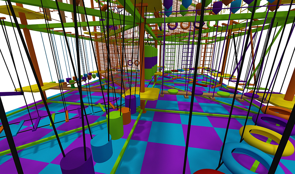 Rope Course Adventure play equipment ? Ninja Warrior Courses | Bluejayset Playground Heaven